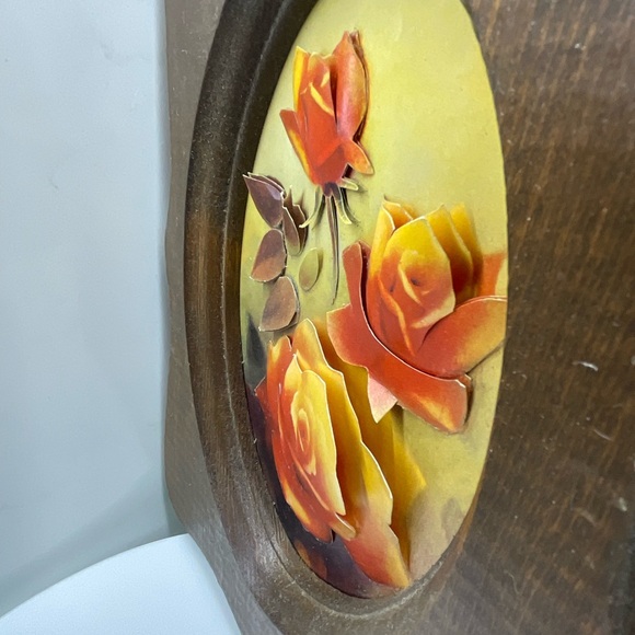 Vintage MCM Marjorie Sharp Victorian Floral Hand-cut 3D Decoupage Appliqués Folk - Picture 2 of 8